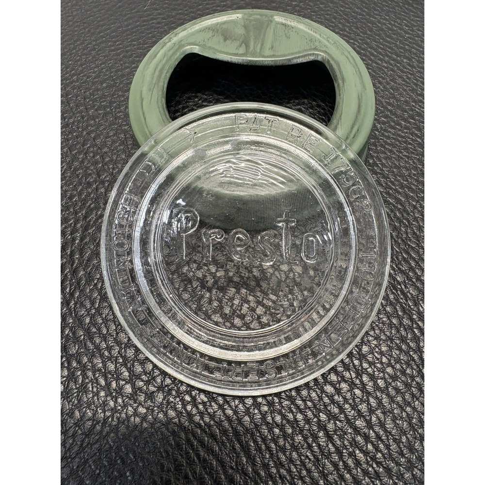 Presto glass regular mouth canning lids Patent 17562 2.5"